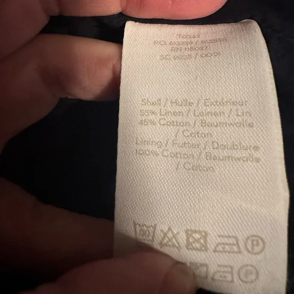 NWT Boden fully lined button front linen pencil skirt US 8 - Picture 5 of 6